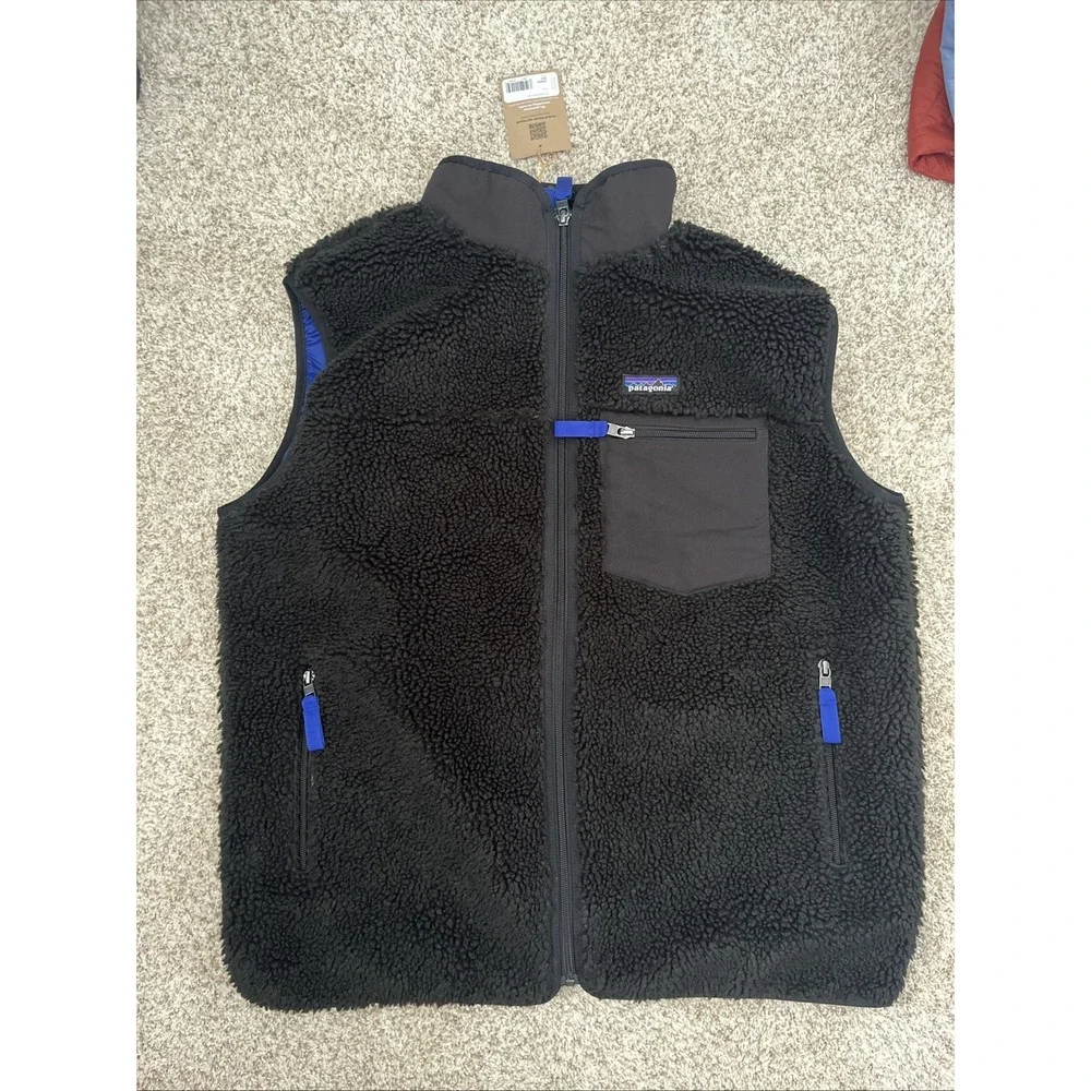 Patagonia Mens Classic Retro-X Fleece Vest 23049 Black Size L